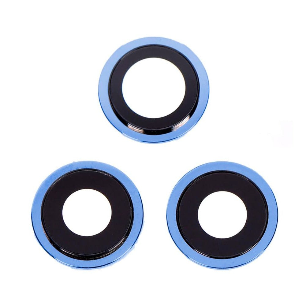 Camera Lens Glass with Frame for Apple iPhone 12 Pro Blue