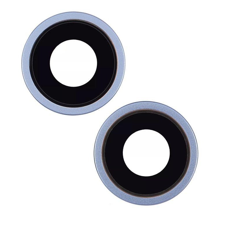 Camera Lens Glass with Frame for Apple iPhone 14 Blue