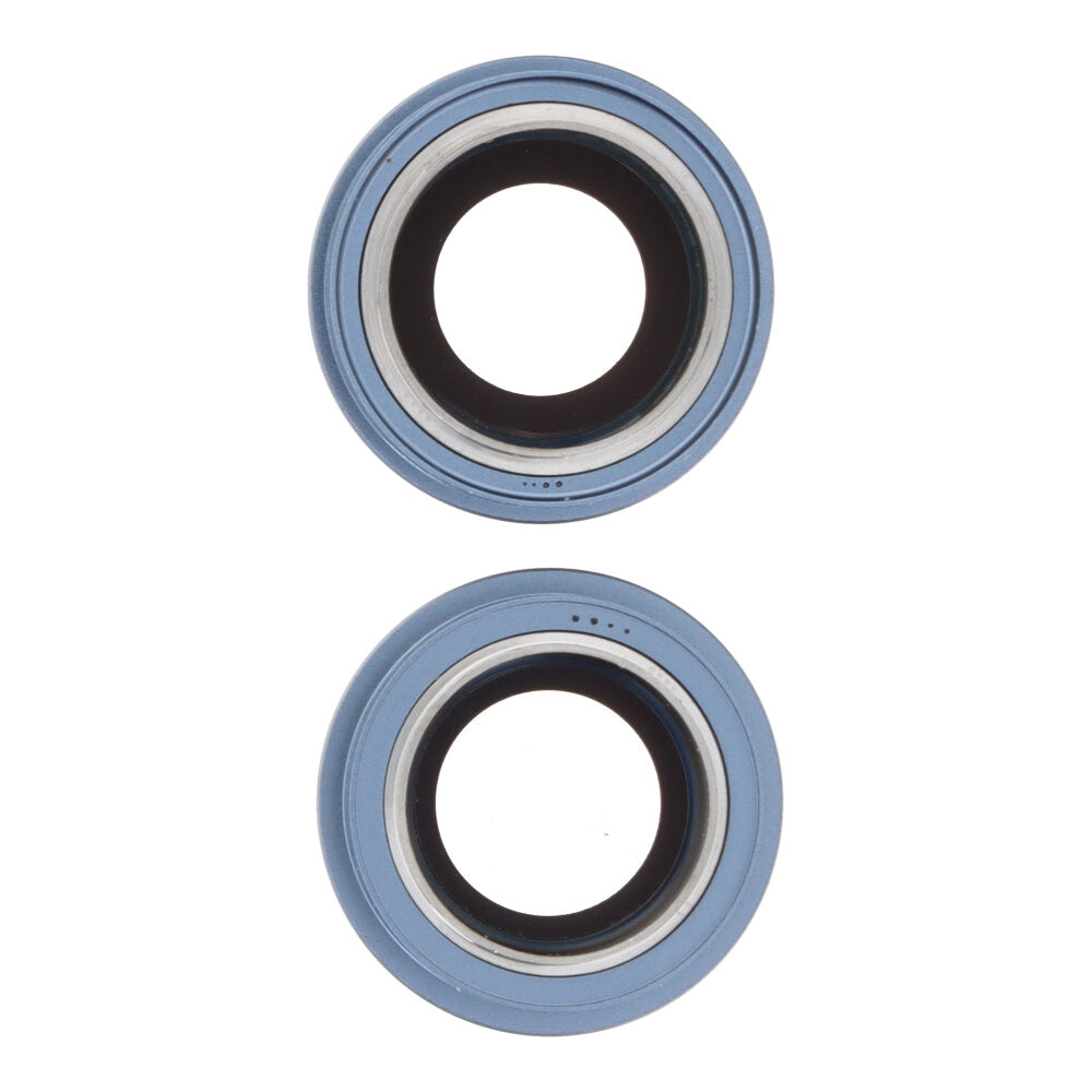 Camera Lens Glass with Frame for Apple iPhone 15 Plus Blue