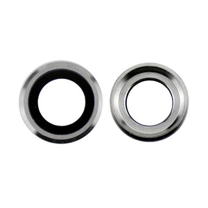 Camera Lens Glass with Frame for Apple iPhone 6 Plus Silver