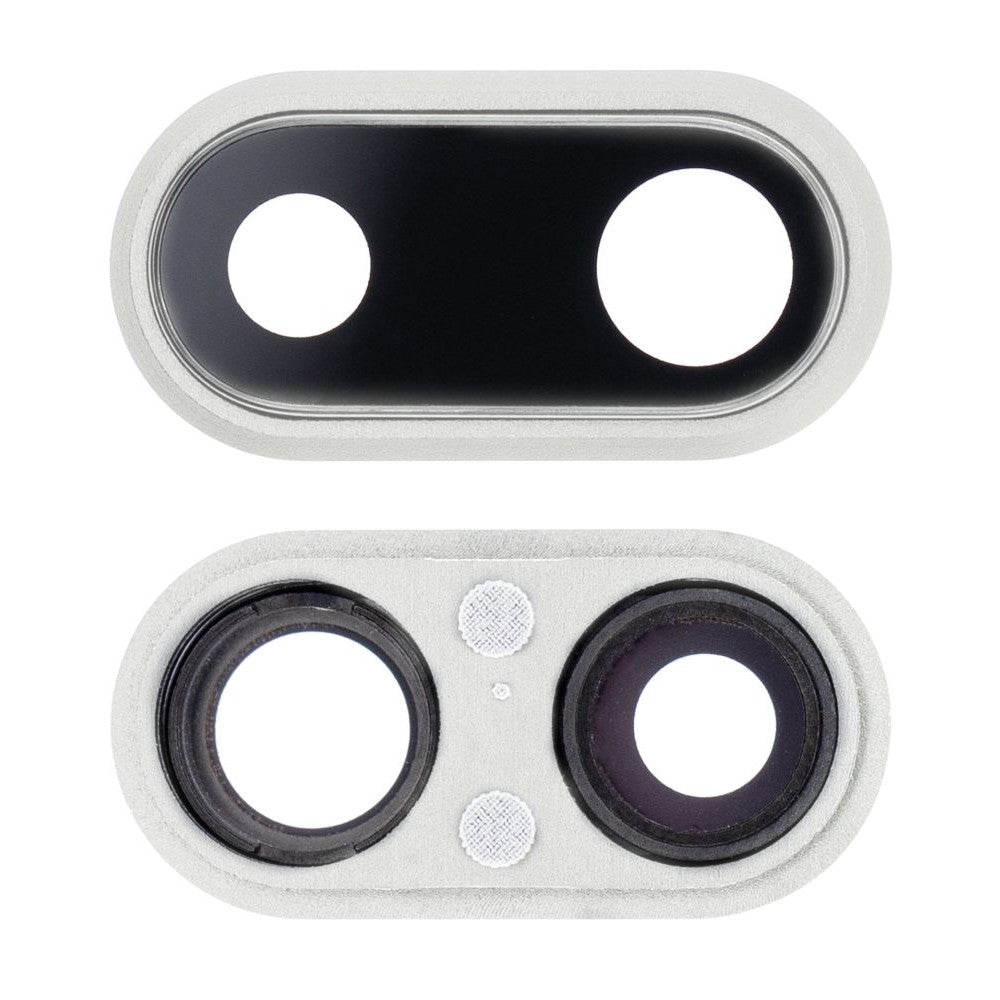 Camera Lens Glass with Frame for Apple iPhone 8 Plus White