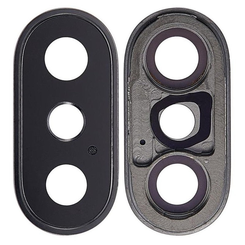 Camera Lens Glass with Frame for Apple iPhone X 256GB Black