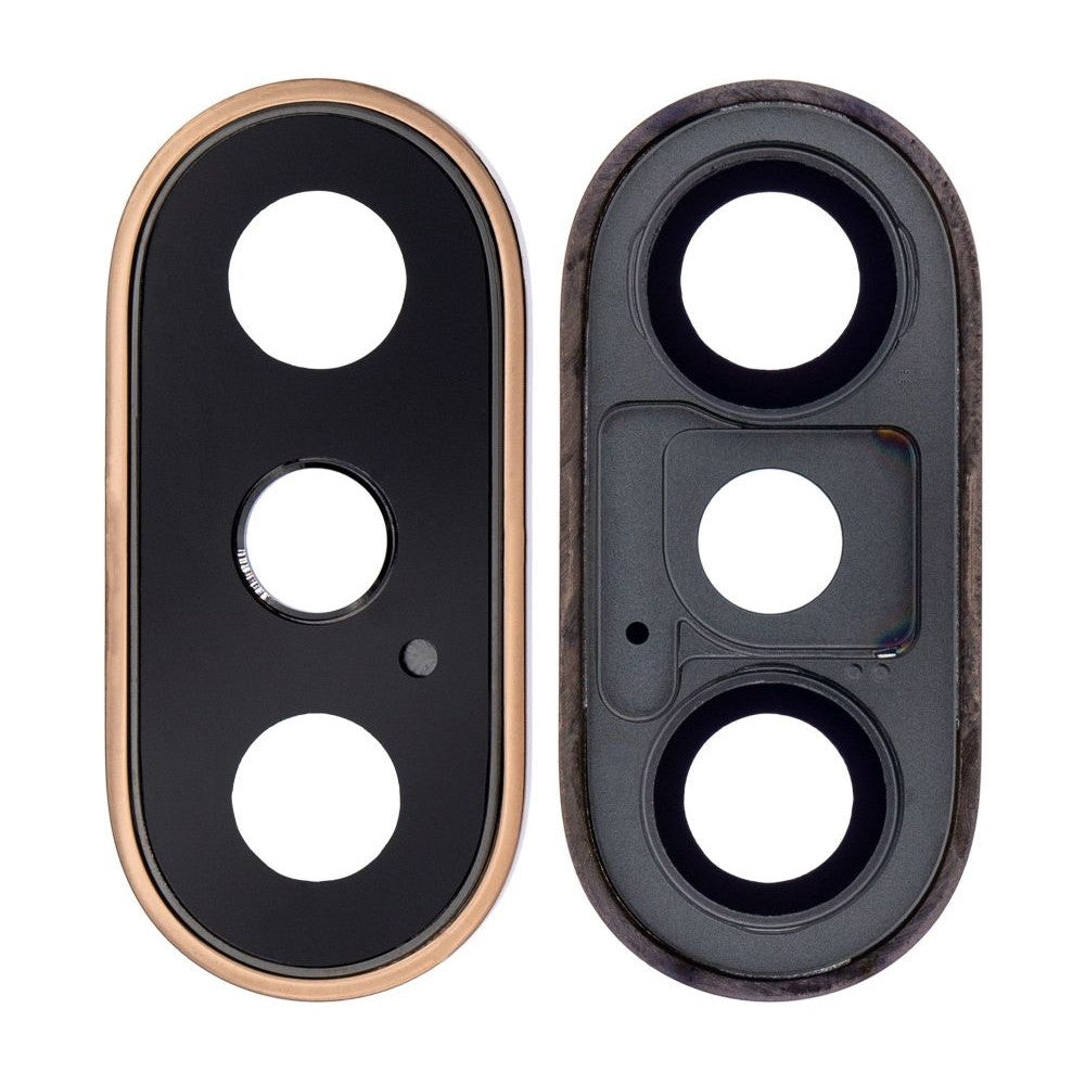 Camera Lens Glass with Frame for Apple iPhone XS Max Gold