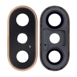 Camera Lens Glass with Frame for Apple iPhone XS Max Gold