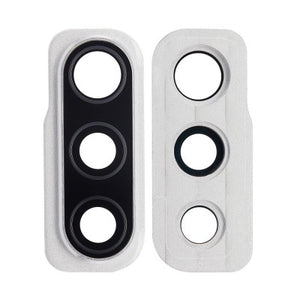 Camera Lens Glass with Frame for Samsung Galaxy A50s White