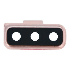 Camera Lens Glass with Frame for Samsung Galaxy A7 2018 Pink