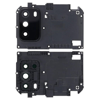 Camera Lens Glass with Frame for Xiaomi Poco M3 White