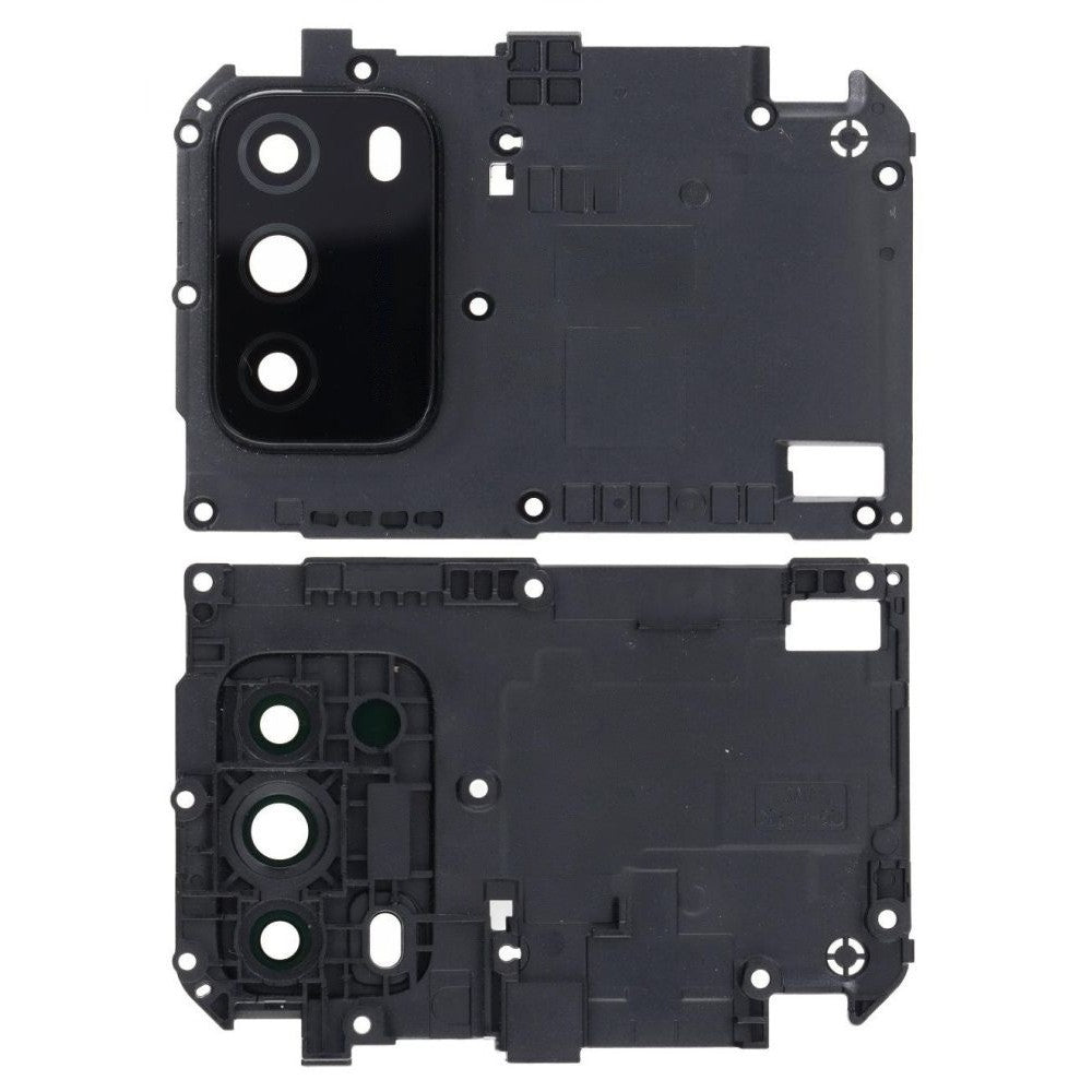 Camera Lens Glass with Frame for Xiaomi Poco M3 Black