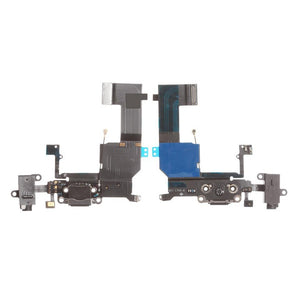 Charging Connector Flex Cable For Apple iPhone 5C With Mic Black