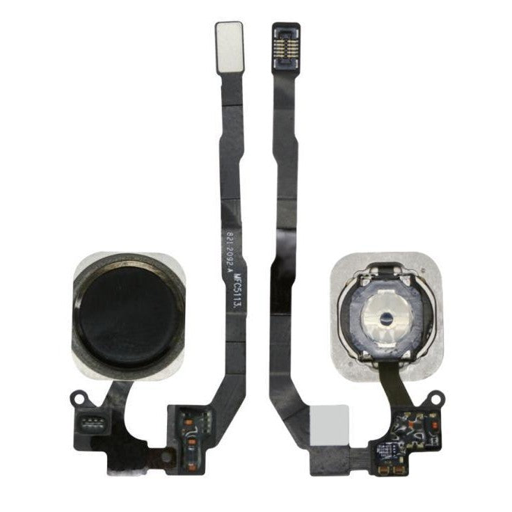 Home Button Complete for Apple iPhone 5s  Black - Outer Plastic with Inner Flex
