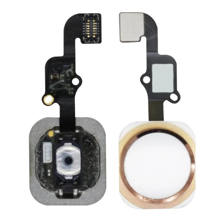 Home Button Complete for Apple iPhone 6 Plus Gold - Outer Plastic with Inner Flex