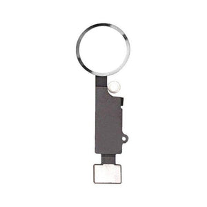 Home Button Complete for Apple iPhone 7 128GB Silver - Outer Plastic with Inner Flex
