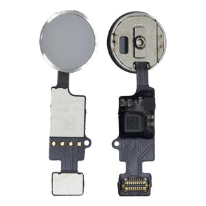 Home Button Complete for Apple iPhone 7 128GB White - Outer Plastic with Inner Flex