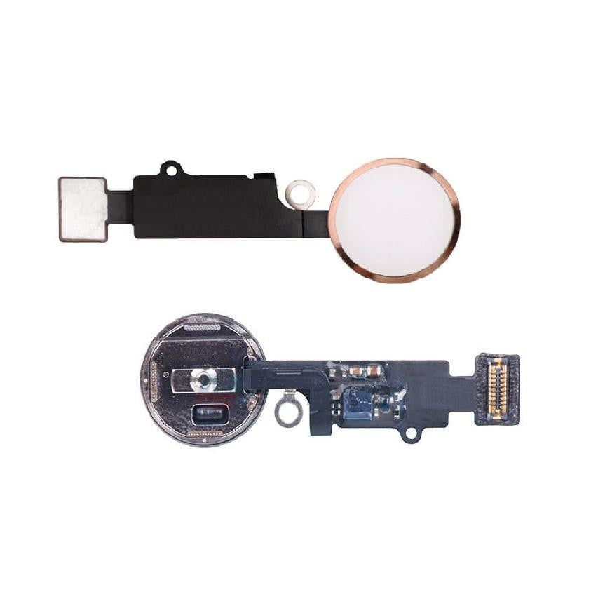 Home Button Complete for Apple iPhone 7 Plus 128GB Rose Gold - Outer Plastic with Inner Flex