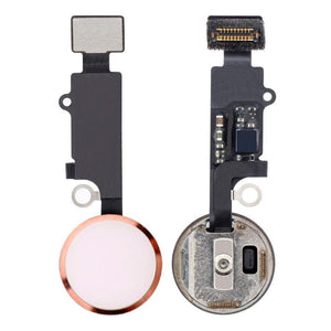 Home Button Complete for Apple iPhone 7 Plus Rose Gold - Outer Plastic with Inner Flex