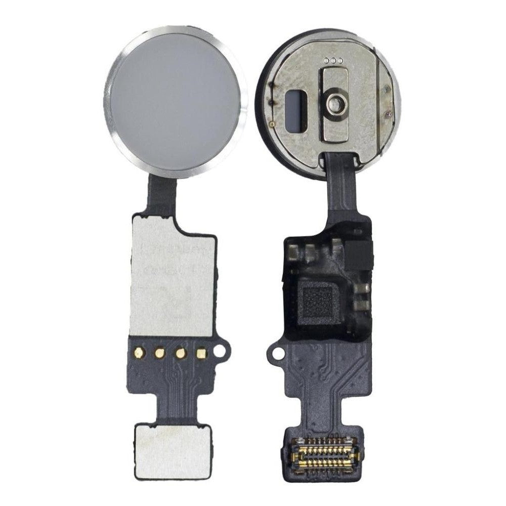 Home Button Complete for Apple iPhone 7 Plus White - Outer Plastic with Inner Flex