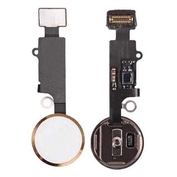 Home Button Complete for Apple iPhone 8 Rose Gold - Outer Plastic with Inner Flex