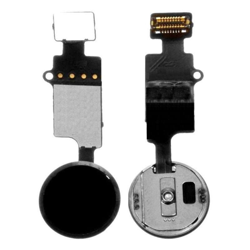 Home Button Complete for Apple iPhone SE 2020 Black - Outer Plastic with Inner Flex