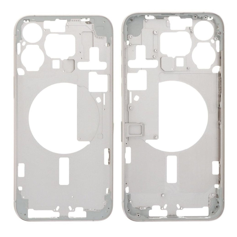 LCD Frame Middle Chassis for Apple iPhone 15 Pro Max - White