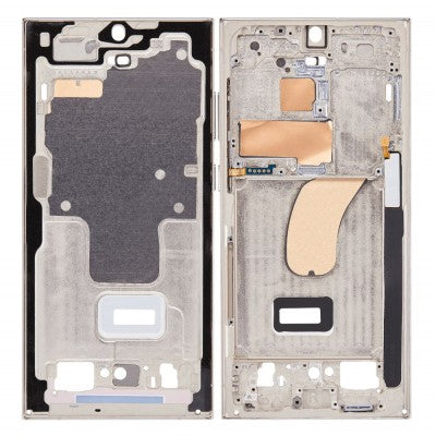 LCD Frame Middle Chassis for Samsung Galaxy S23 Ultra - Cream