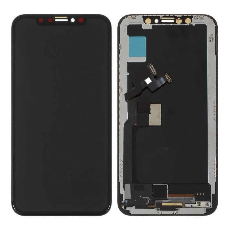 LCD with Touch Screen for Apple iPhone X - Grey (display glass combo folder)