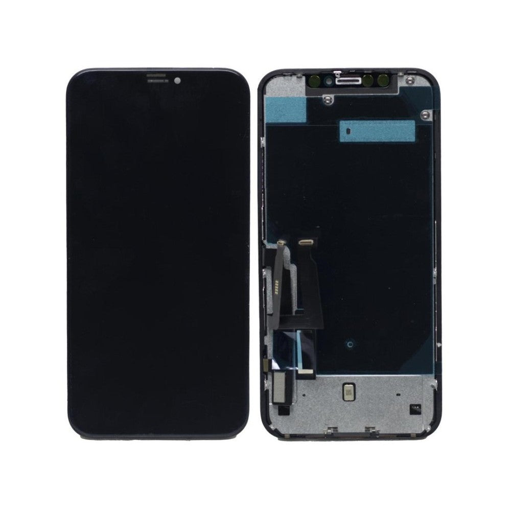 LCD with Touch Screen for Apple iPhone XR - Red (display glass combo folder)