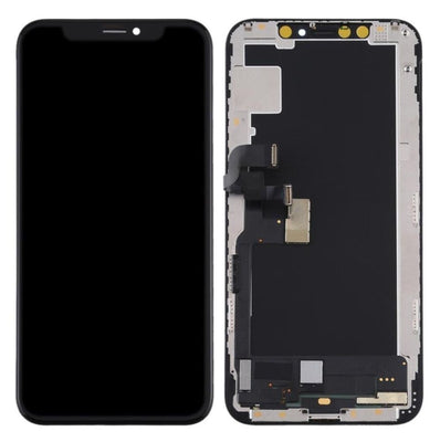 LCD with Touch Screen for Apple iPhone XS - Silver (display glass combo folder)