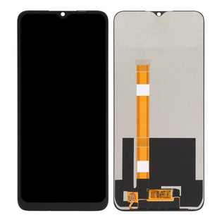 LCD with Touch Screen for OPPO A15 - White (display glass combo folder)