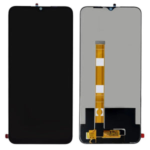 LCD with Touch Screen for Oppo A15s - Silver (display glass combo folder)