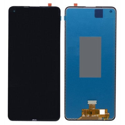 LCD with Touch Screen for Samsung Galaxy A21s - Blue (display glass combo folder)