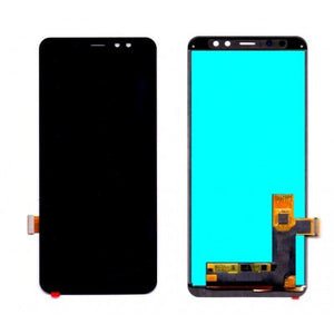 LCD with Touch Screen for Samsung Galaxy A8 Plus 2018 - Black (display glass combo folder)