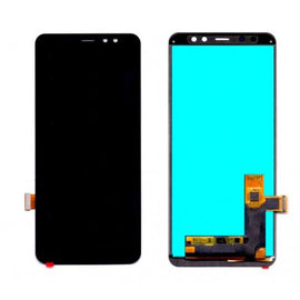 LCD with Touch Screen for Samsung Galaxy A8 Plus 2018 - Grey (display glass combo folder)