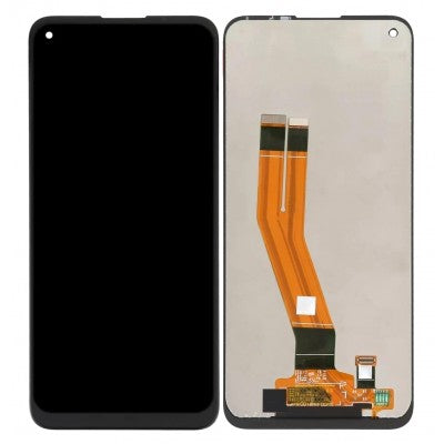 LCD with Touch Screen for Samsung Galaxy M11 - White (display glass combo folder)