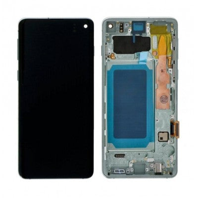 LCD with Touch Screen for Samsung Galaxy S10 - Pink (display glass combo folder)