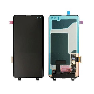 LCD with Touch Screen for Samsung Galaxy S10 Plus - Grey (display glass combo folder)