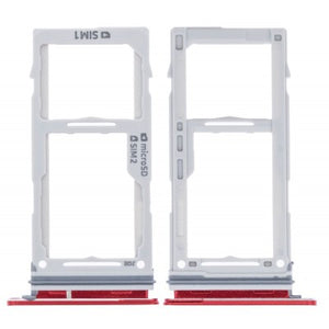 SIM Card Holder Tray for Samsung Galaxy S10 Plus - Red