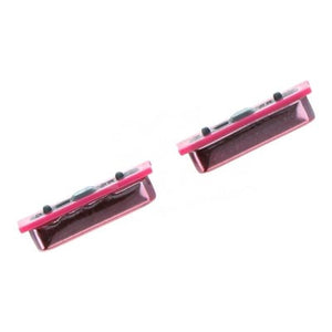 Volume Side Button Outer for Samsung Galaxy A7 2018 Pink - Plastic Key