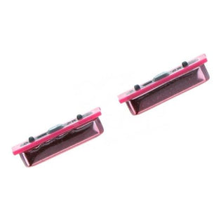 Volume Side Button Outer for Samsung Galaxy A7 2018 Pink - Plastic Key