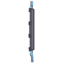Volume Side Button Outer for Xiaomi Poco M3 Black - Plastic Key